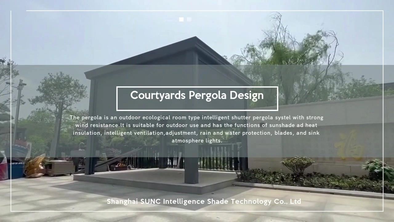 Fabricantes profesionais de deseño de pérgolas de patios
