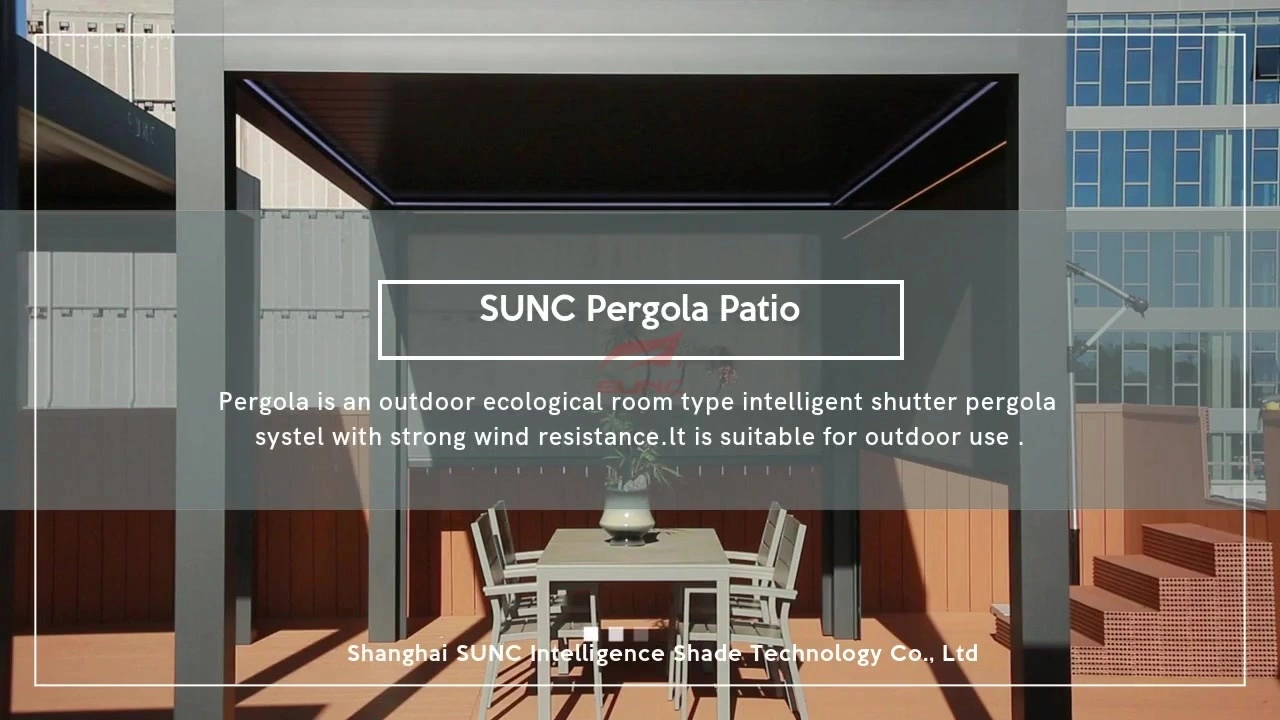 Hersteller maßgeschneiderter Pergola-Terrassen aus Aluminium aus China