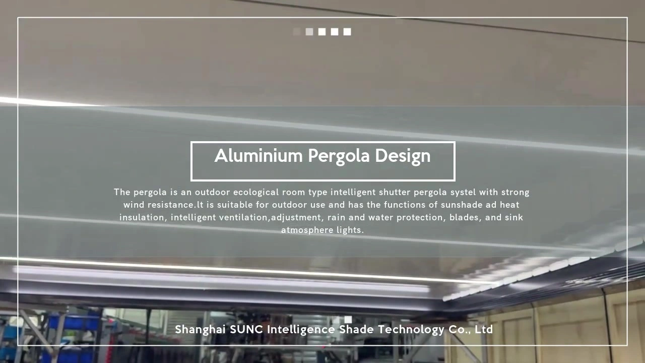 Aluminiozko pergola diseinuko fabrikatzaile profesionalak