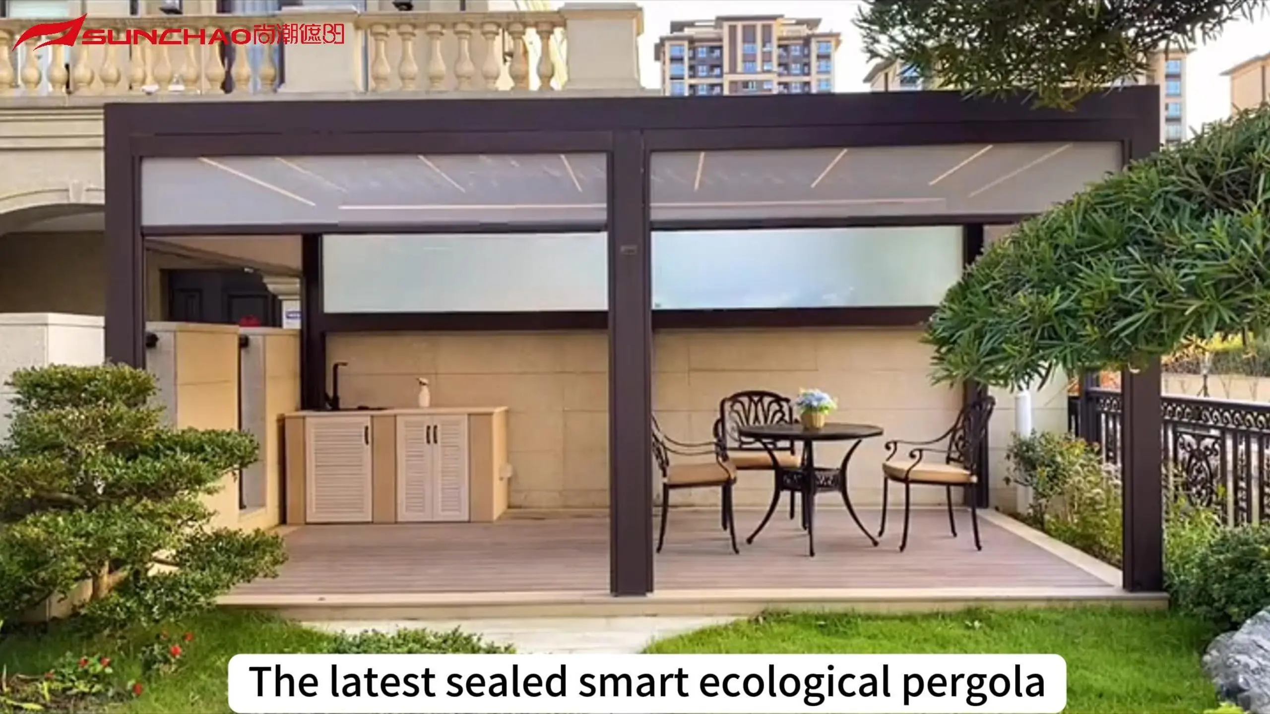 Sistem Pergola Aluminium Kanggo Spasi ruangan 1