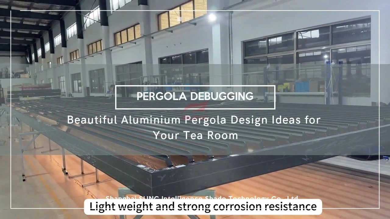 Mehopolo e Ntle ea Aluminium Pergola bakeng sa Kamore ea Hau ea Tee