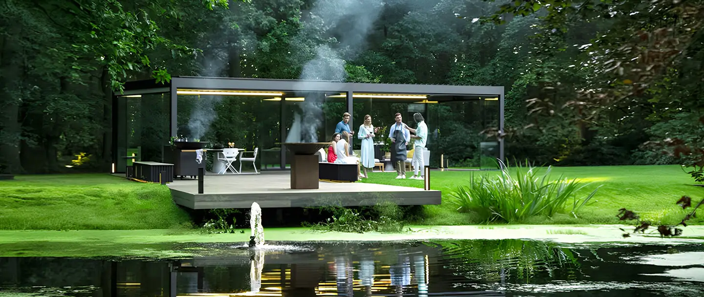 MOTORIZED LOUVERED PERGOLA