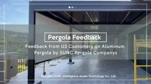 Umpan balik Pelanggan babagan pergola aluminium sing luar biasa dening produsen Sunc Pergola