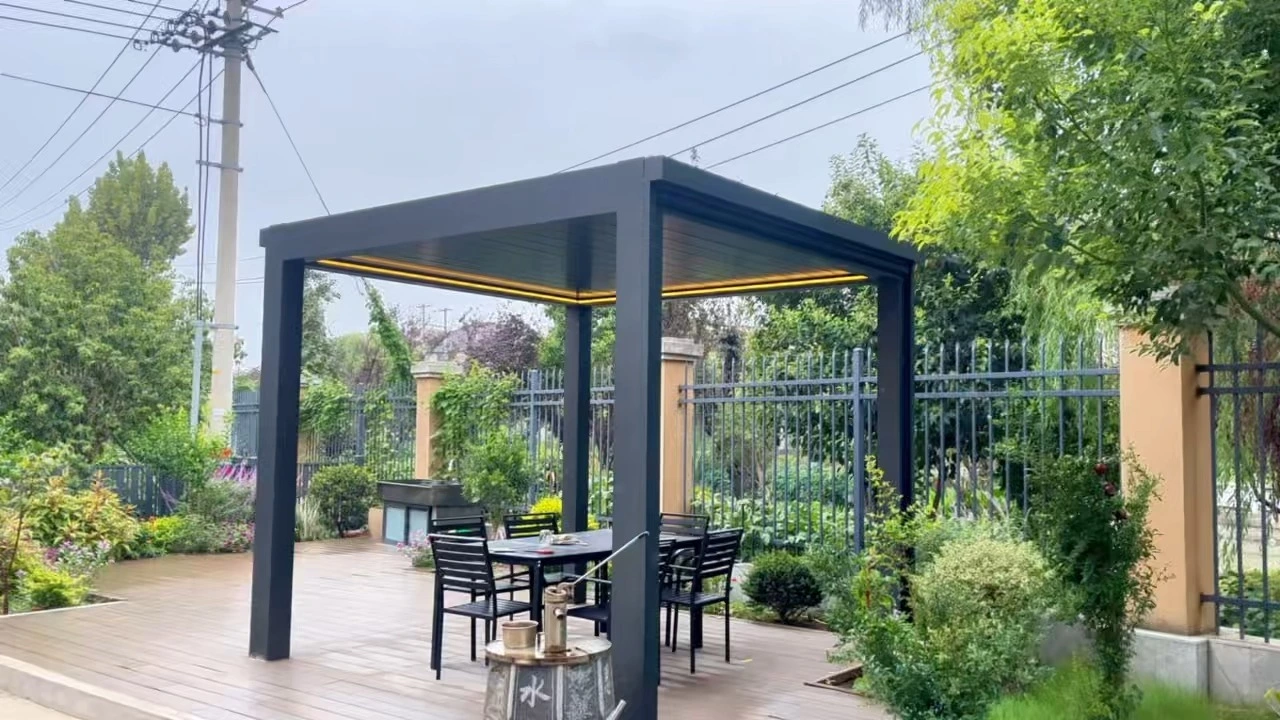 10X10 Professional Manufacturer of Aluminum Louver Pergolas Custom Design 1