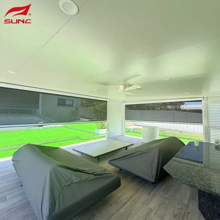 Dallóga Scáileáin Zip Rotharaithe le haghaidh Scáthláin Pháitio Gaothdhíonacha Lasmuigh SUNC 1