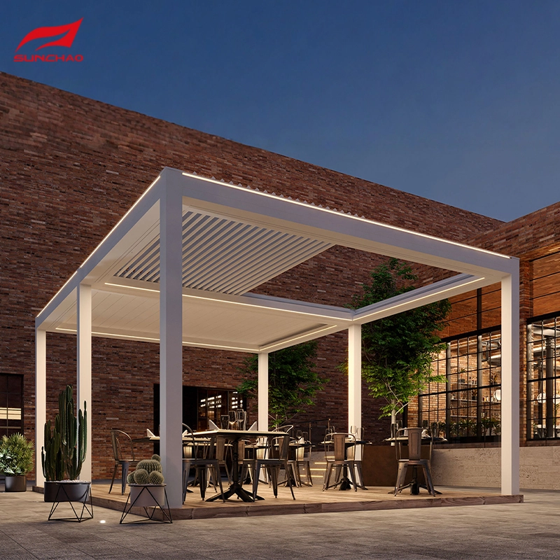 Mugadziri weLouver Pergola Anodzoserwa | Zvivharo zvePatio zveAluminium Zvakagadzirwa 1