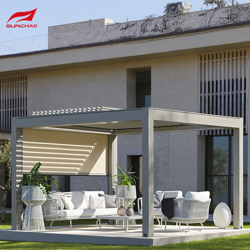 Pergola Yakangwara Inodzorwa Nemagirazi Akanaka | 90% UV Block &amp; Shade Inogadzirisika 1