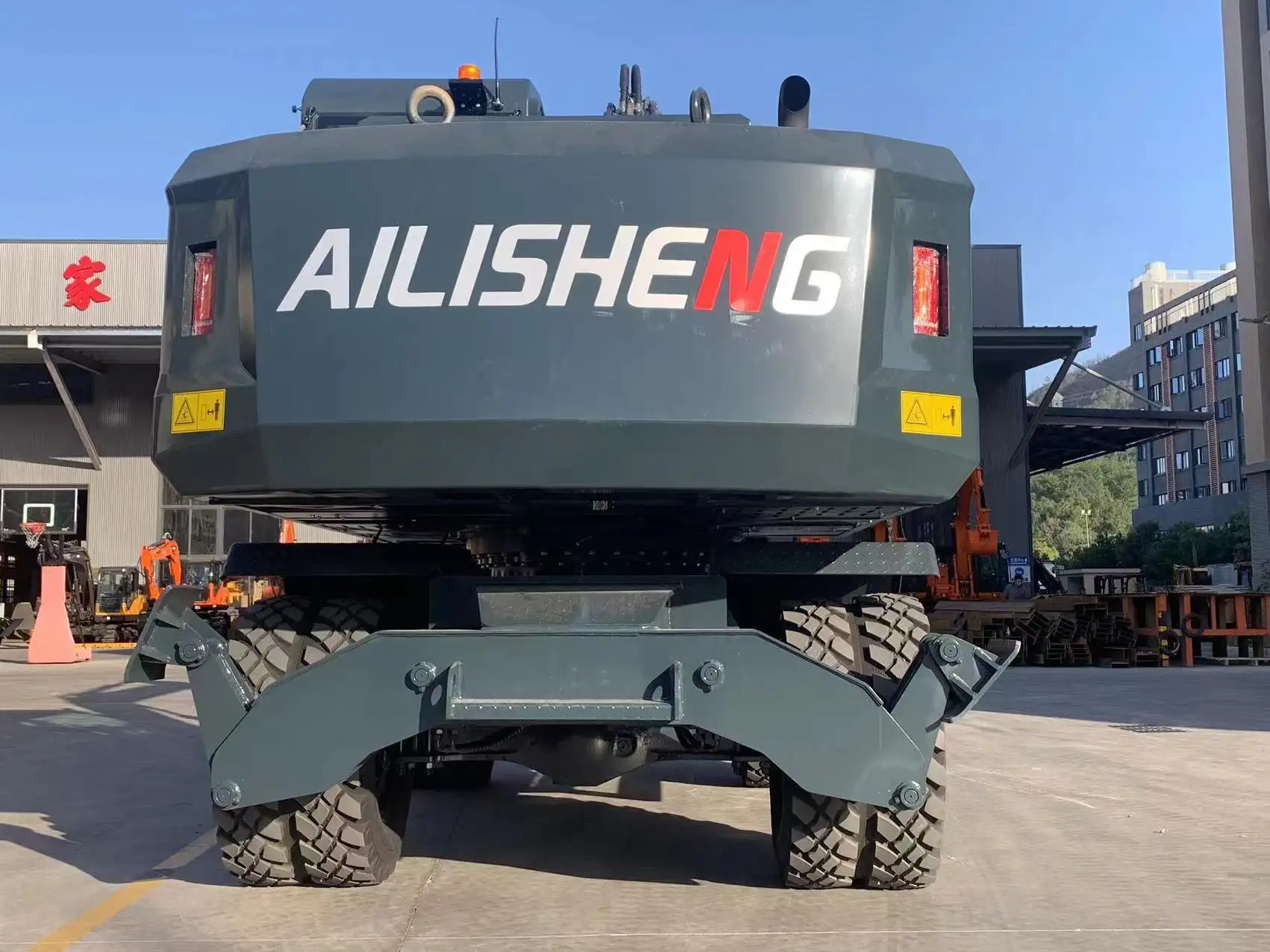 AILISHENG Construction Equipment Small Wheeled Excavator Small Wheeled Excavatormanufacturer 8