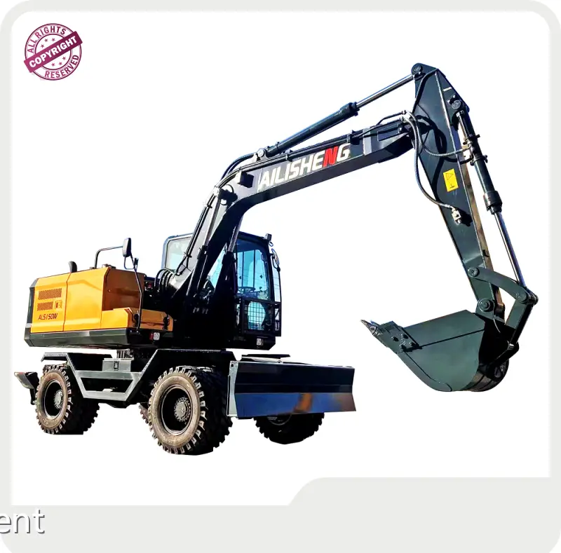 AILISHENG Construction Equipment Wheel Excavators Manufacturer 1