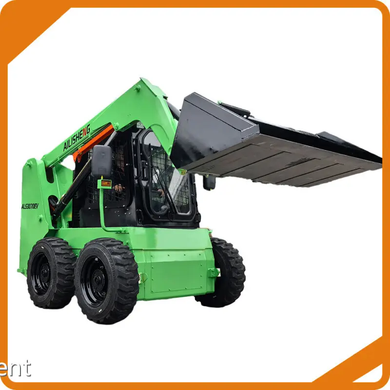 Battery Powered Skid Steer by AILISHENG Construction Equipment 1