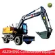 AILISHENG Construction Equipment Small Wheeled Excavator Small Wheeled Excavatormanufacturer 1