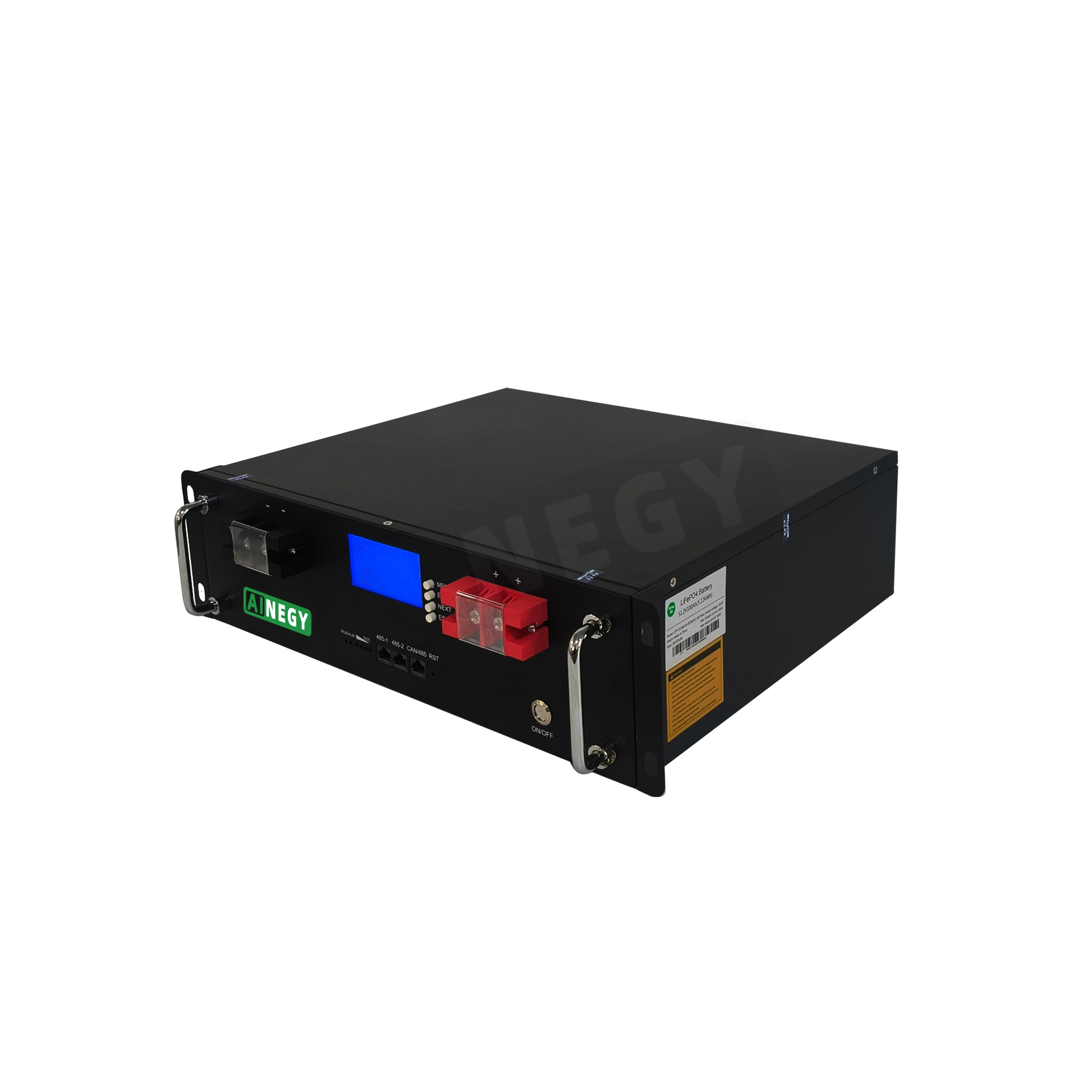 Rack Mount 48V100AH Batterie de stockage d'énergie solaire 4,8 kWh Batterie LifePO4 pour résidentiel 1
