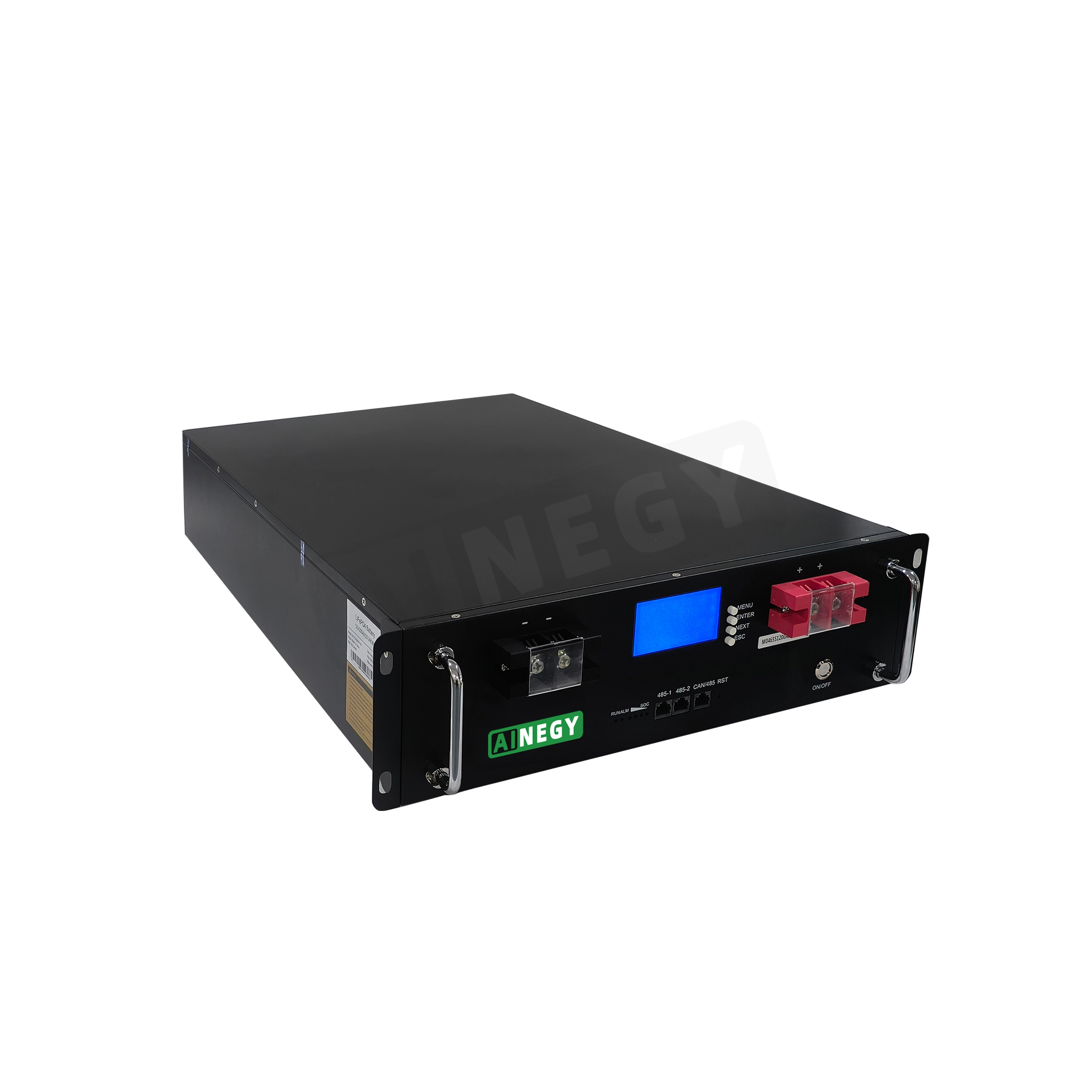 Rack Mount 48V200AH Batterie de stockage d'énergie solaire 9,6 kWh Batterie LifePO4 pour résidentiel 1