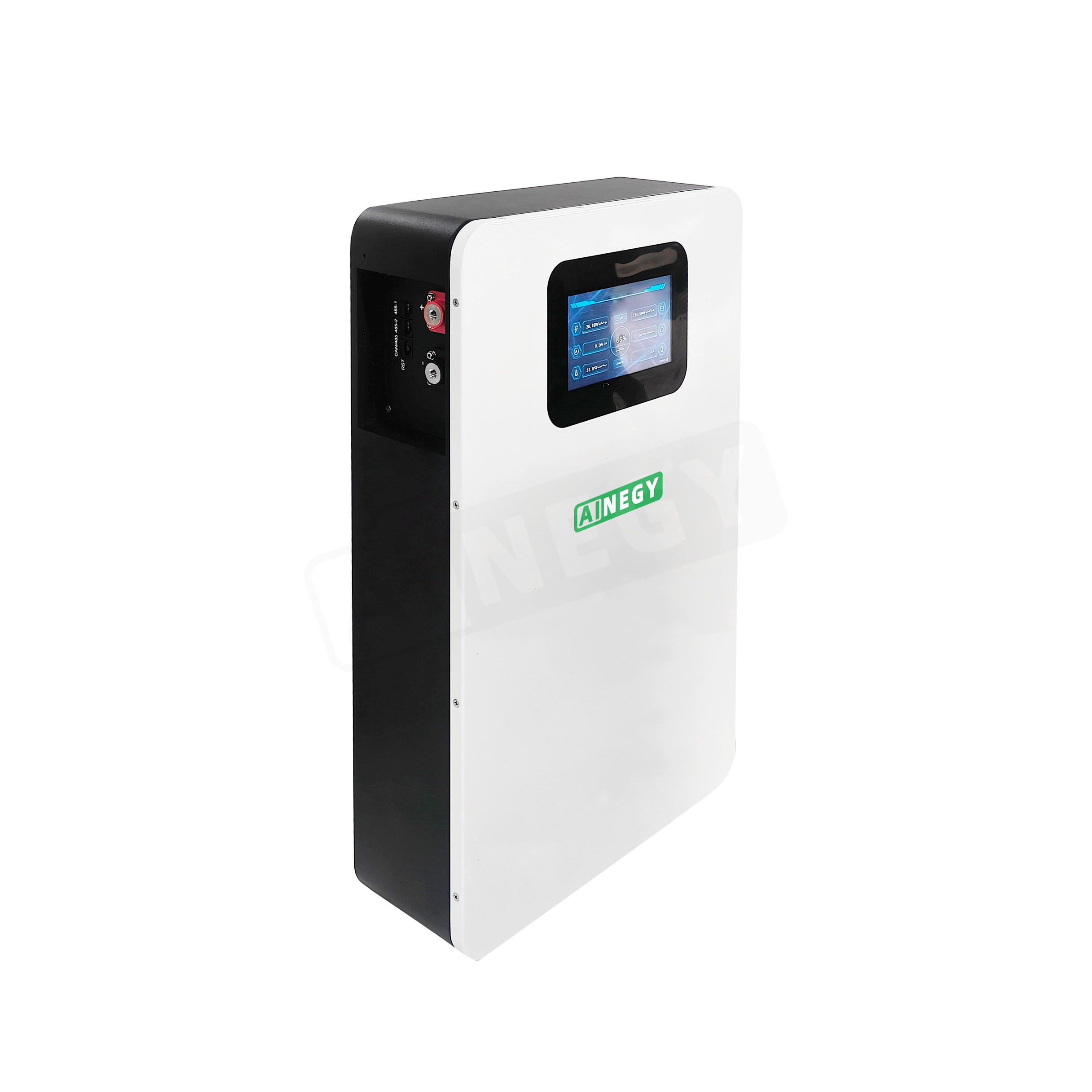 家庭用エネルギー貯蔵システムLifePO4エネルギー貯蔵バッテリー用の壁マウント25.6V200AH 1