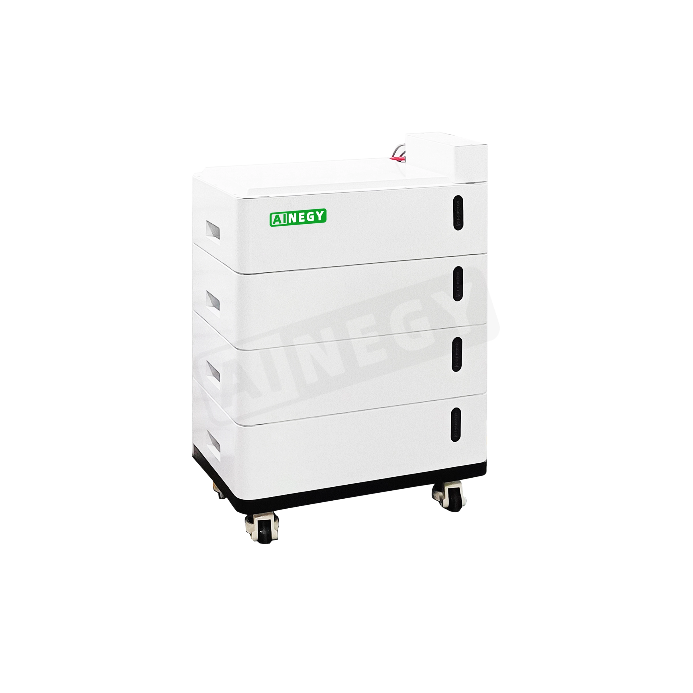 Stacked SM-5.12KWh 51.2V100Ah LiFePO4 battery for AINEGY residential energy storage 1