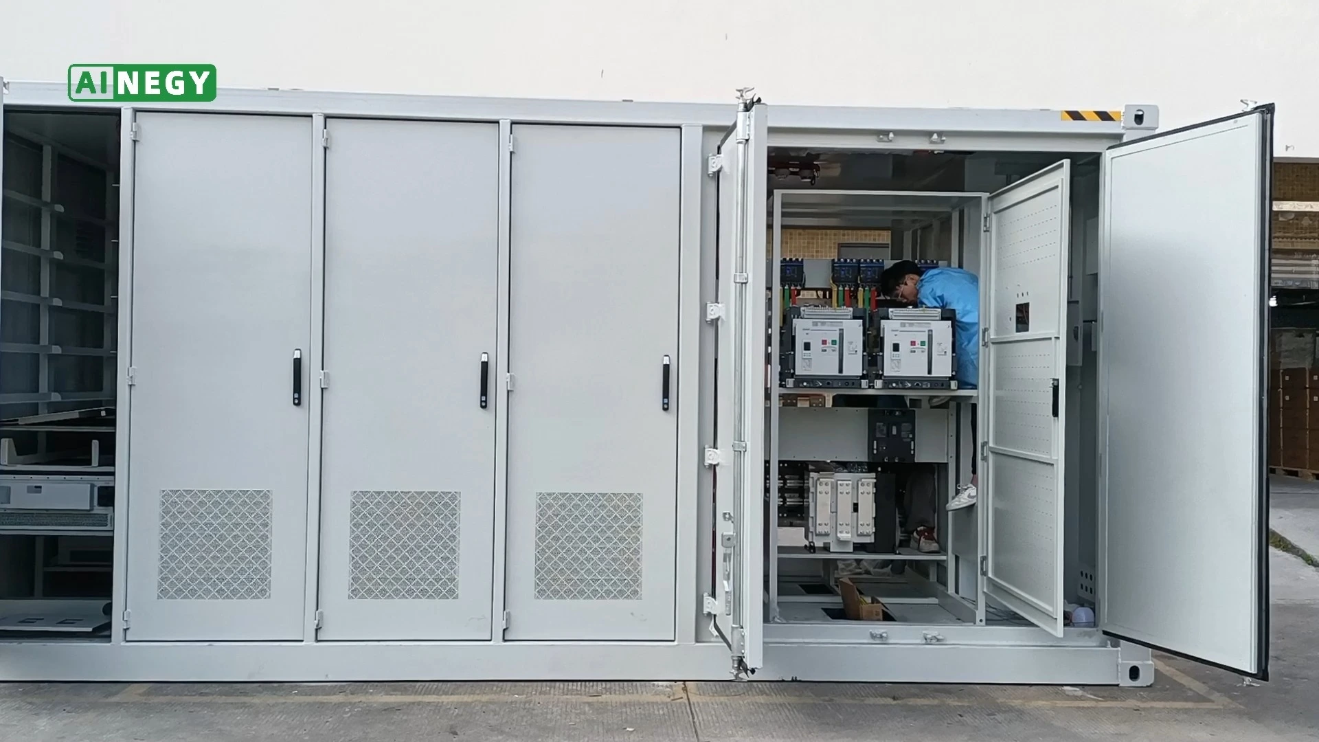 ตู้คอนเทนเนอร์พลังงานแสงอาทิตย์-ดีเซล BESS (1MW/1.5MWh) 1
