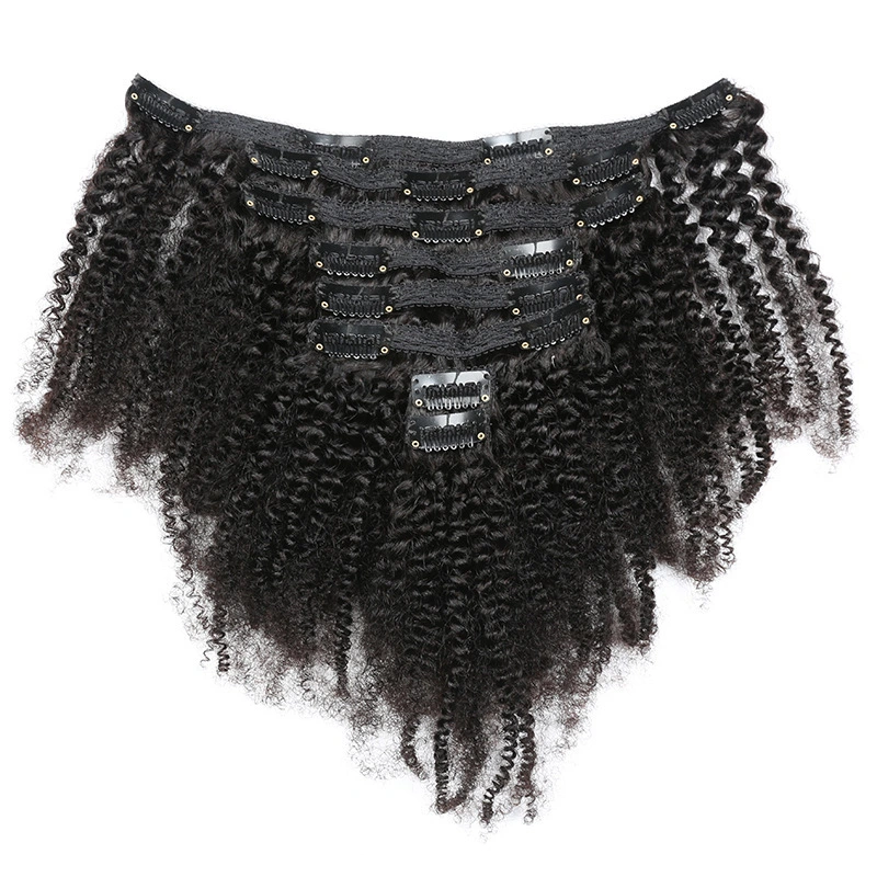 Extensions de cheveux Remy avec clips, cheveux humains alignés avec cuticules, vente en gros 1