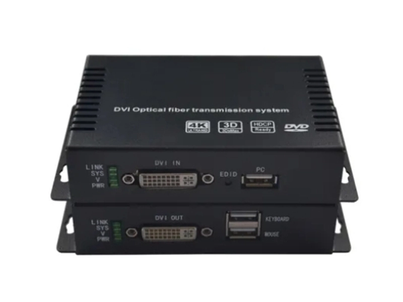 Extensor de fibra KVM DVI 4K HCSTCOM 1