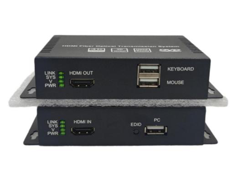 Оптоволоконный удлинитель HDMI KVM 4K@30 Гц с RS232/USB 1