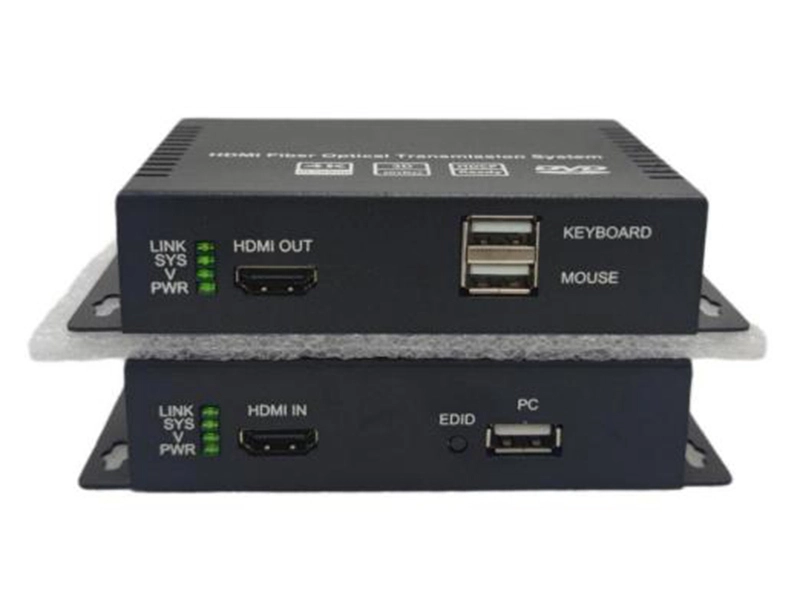 Оптоволоконный удлинитель HDMI KVM 4K@30 Гц с RS232/USB 1