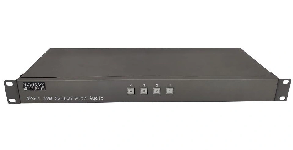 4-портовый DVI KVM-переключатель со звуком 1