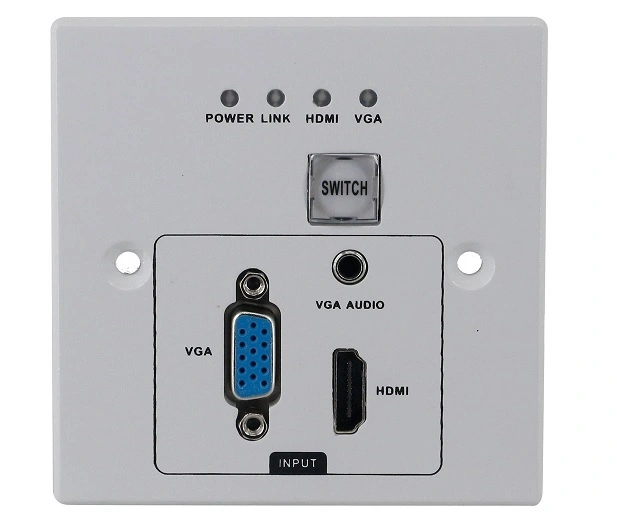 Transmisor de enchufe de pared HDMI+VGA modelo 86 1
