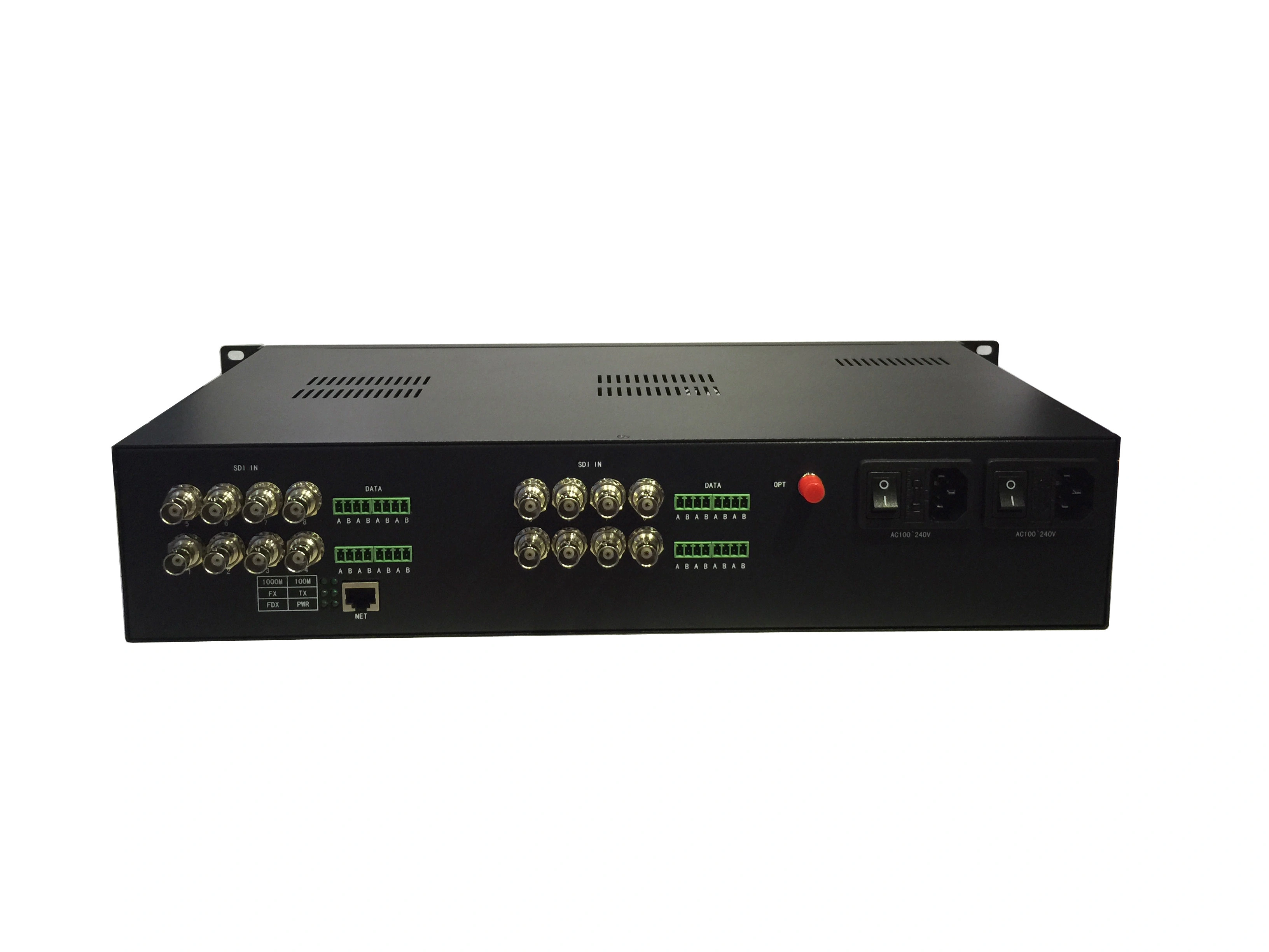16-CH 3G-SDI fiber optic transmitter and receiver with Ethernet 1