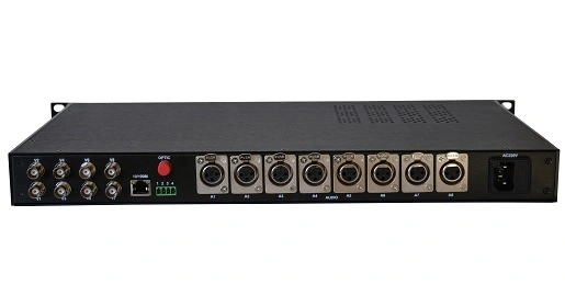 8CH Broadcast Analog  Audio over Fiber Optic 1