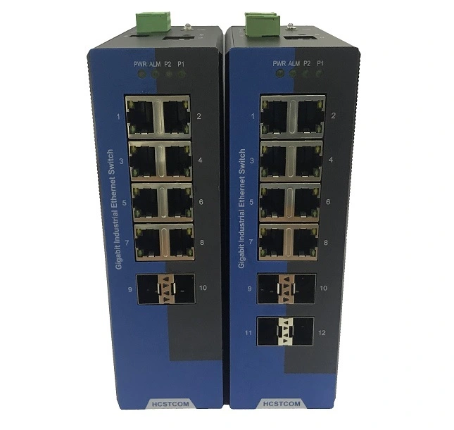 12 Port Layer2 Full Gigabit Industrial Ethernet Switch HCSTCOM 1