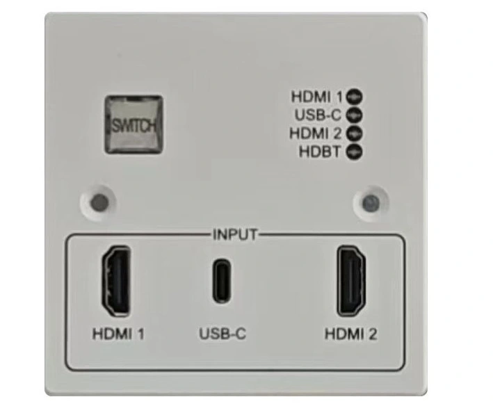 86Panel 2*HDMI+USB-C wall-plug transmitter 1