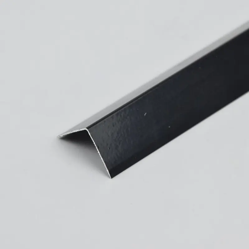 Hotaluminum L Shaped Tile Edging Trim Black / Matte Iron Gray /Matte Rose Gold / Champagne / Customized Dong's Dongri Brand 3
