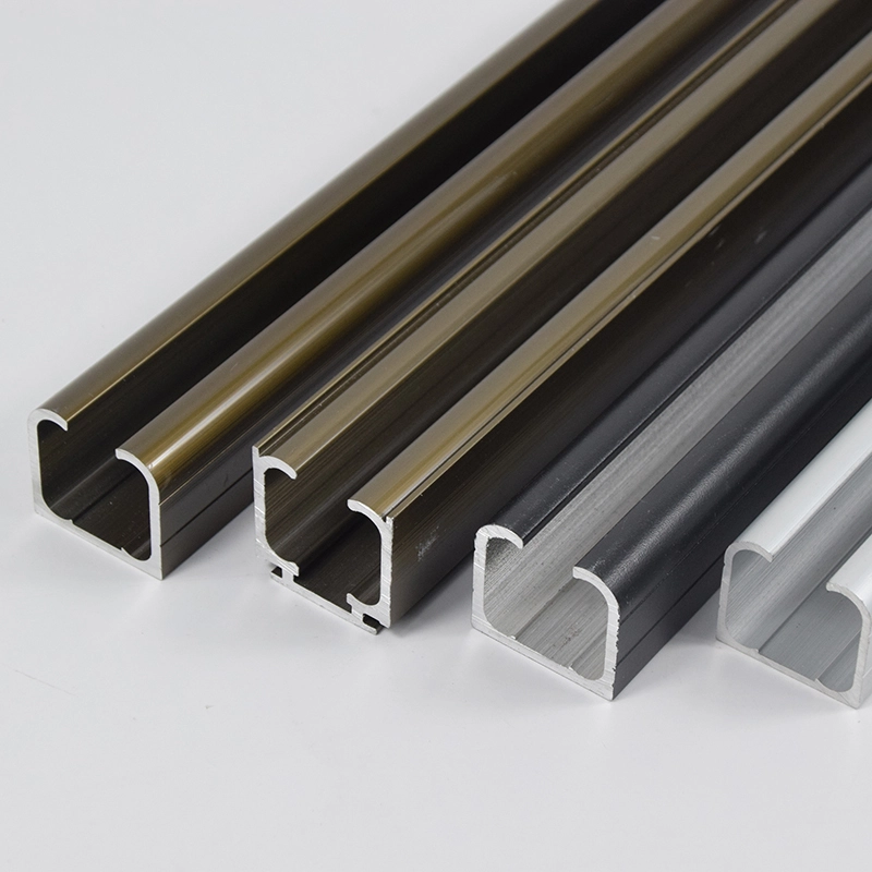 Aluminium Profile Rails for Sliding Door Wardrobes  Curtain Tracks 1