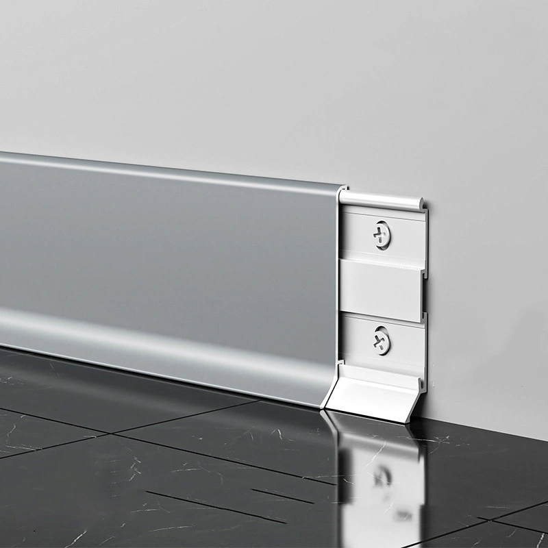 Aluminum Alloy Cream Style Ultra-Narrow Skirting Board 1