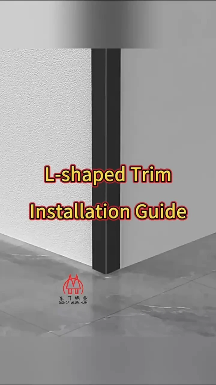 Matte Black Corner Trim Aluminum L-shaped Profile Metal Corner Made In PRC 1