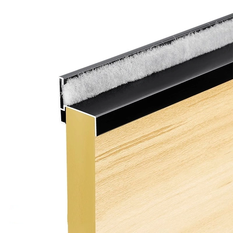 Accesorio de partición de cuarto de lavado con tira de tope de puerta de aluminio para baño 1