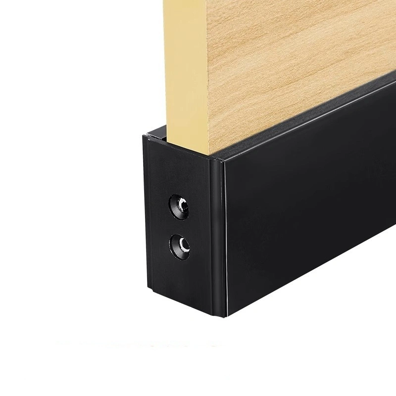perfil de aluminio de la barra transversal del zócalo del cuarto de baño de los accesorios de la división del cuarto de baño de 12-18m m 1