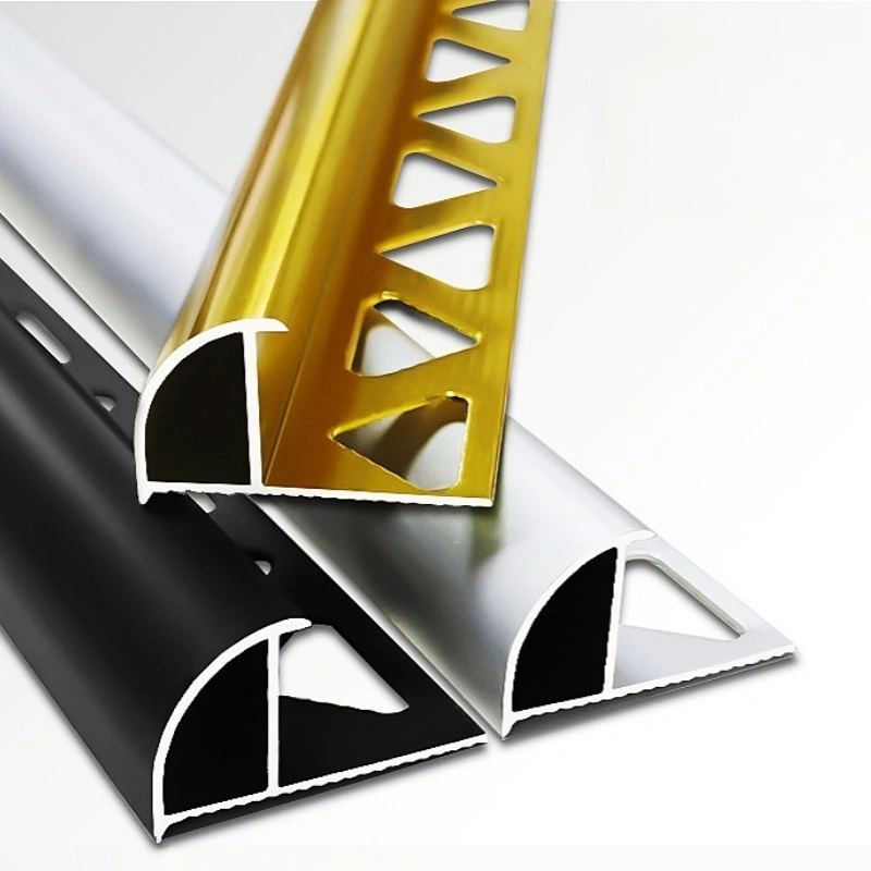 6063 Aluminum L-Shaped Tile Edge Trim 10mm/15mm/20mm for Floor and Wall Corner Protection 1