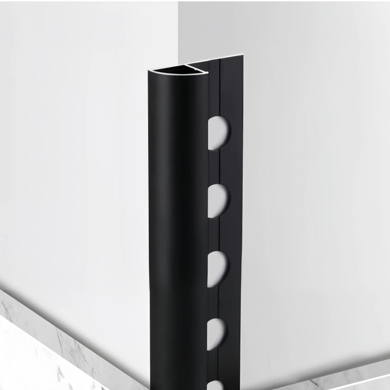 10mm Easy-Install Aluminum Alloy L Edge Trim Outside Corner Profile Tile Trim for Hospital Hotel Apartment 1
