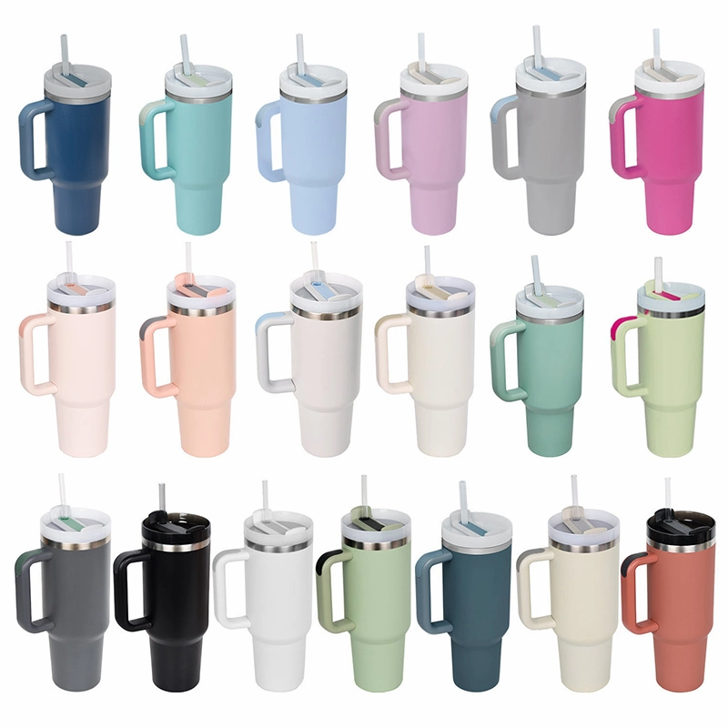 Konvini Gobelet isotherme Adventure Quencher de grande capacité de 40 oz avec poignée et couvercle ZY-02 1
