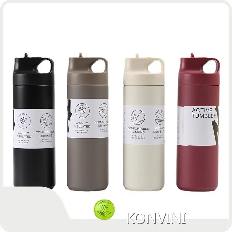 For Drink Beverages Vacuum Insulated Water Bottle by KONVINI 1