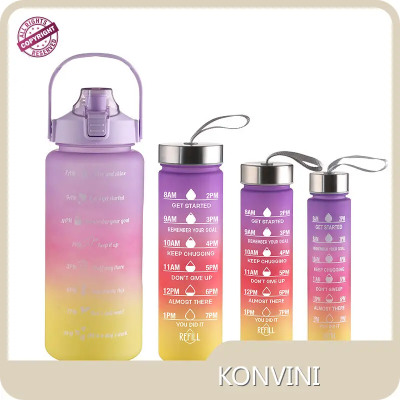 Garrafa de água transparente sem Bpa para beber chá da KONVINI 1