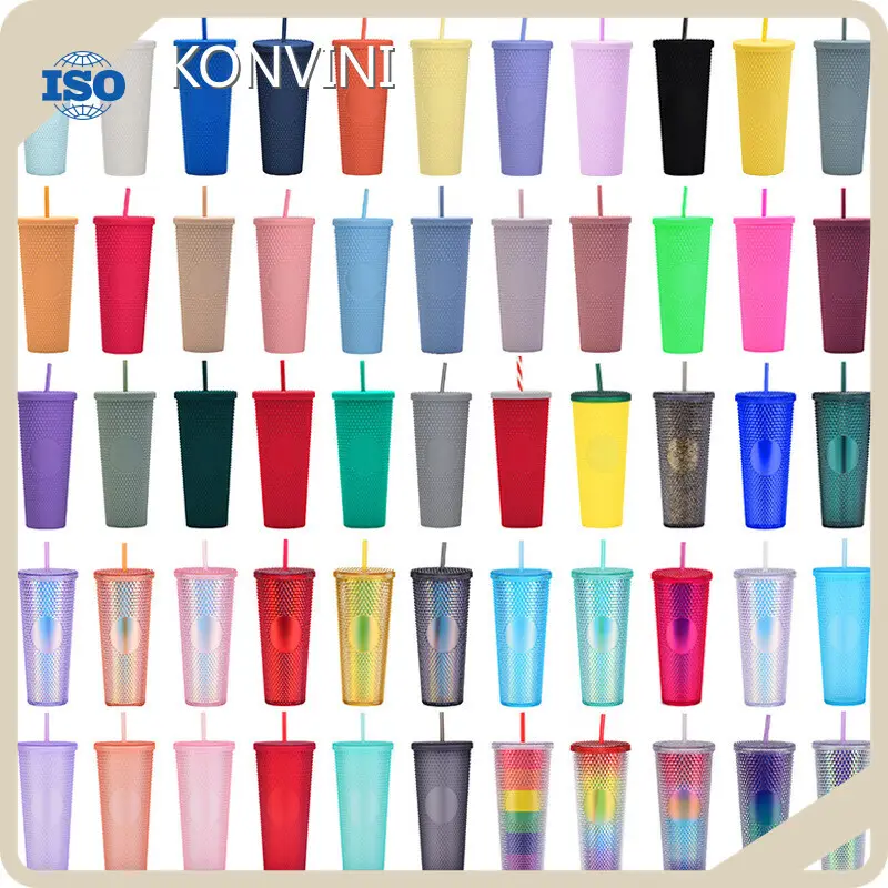 Plastic Coffee Cups - for Drink Beverages - KONVINI 1