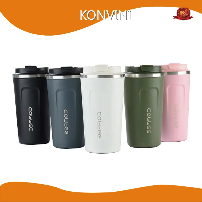 Caneca de café de aço inoxidável KONVINI de alta segurança 1