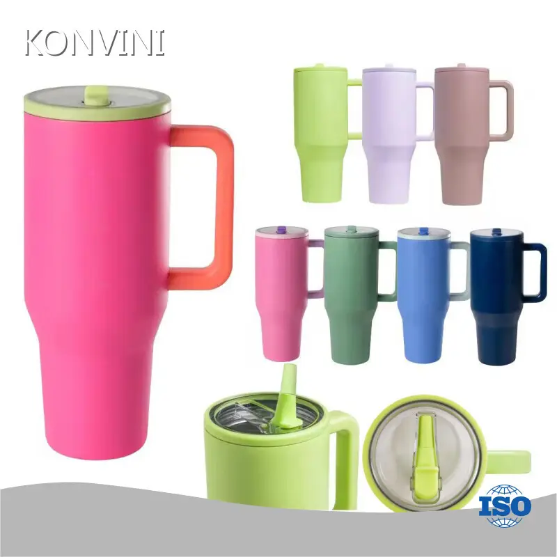 Copo Inox com Canudo - para Beber Chá - KONVINI 1