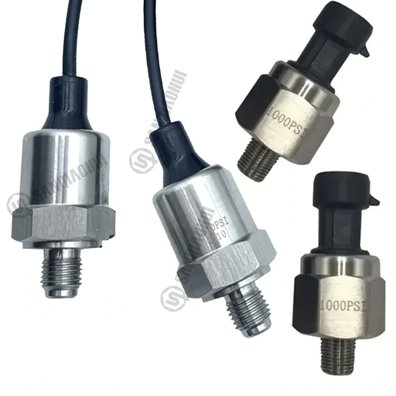 Sqh139 Oil Pressure Sensor 1000psi 7/16npt Dc5v-12v Stainless Steel Pressure Transmitter 1