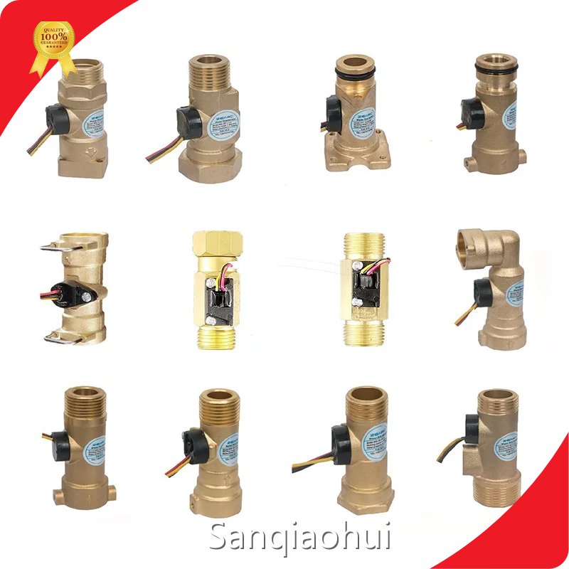 Digital Water Flow Meters Water Flow Sensor Temperature Probe Sensor Sanqiaohui Brand G1/2 Hall Magnetic Water Flow Sensor 1