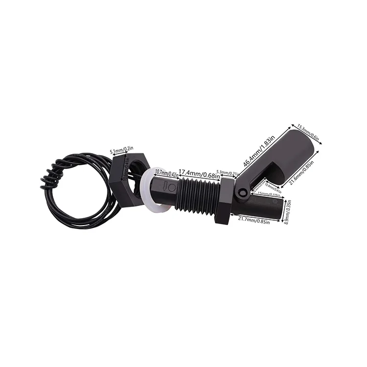 Sqh108 Side Installation Magnetic Sensor Float Switch Pp Liquid Level Switch Fluid Level Sensor 3