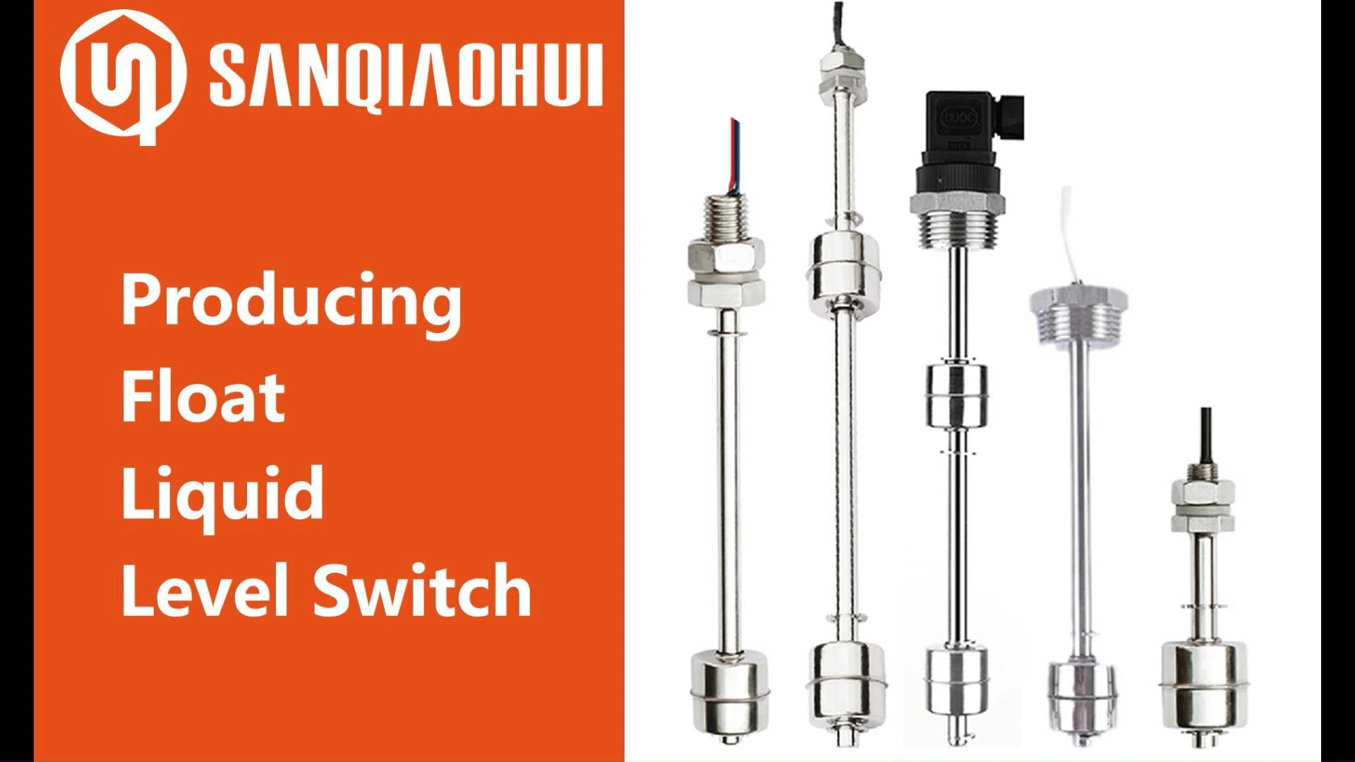 SANQIAOHUI Vertical Stainless Steel Fluid Level Sensor Magnetic Sensor Dual Ball Tank Liquid Water Level Sensor Float Switch 1