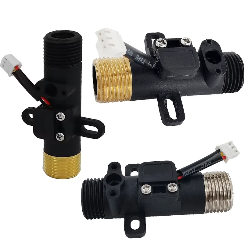 SANQIAOHUI Plastic Water Flow Sensor G1/2 with temperature sensor 50k 1