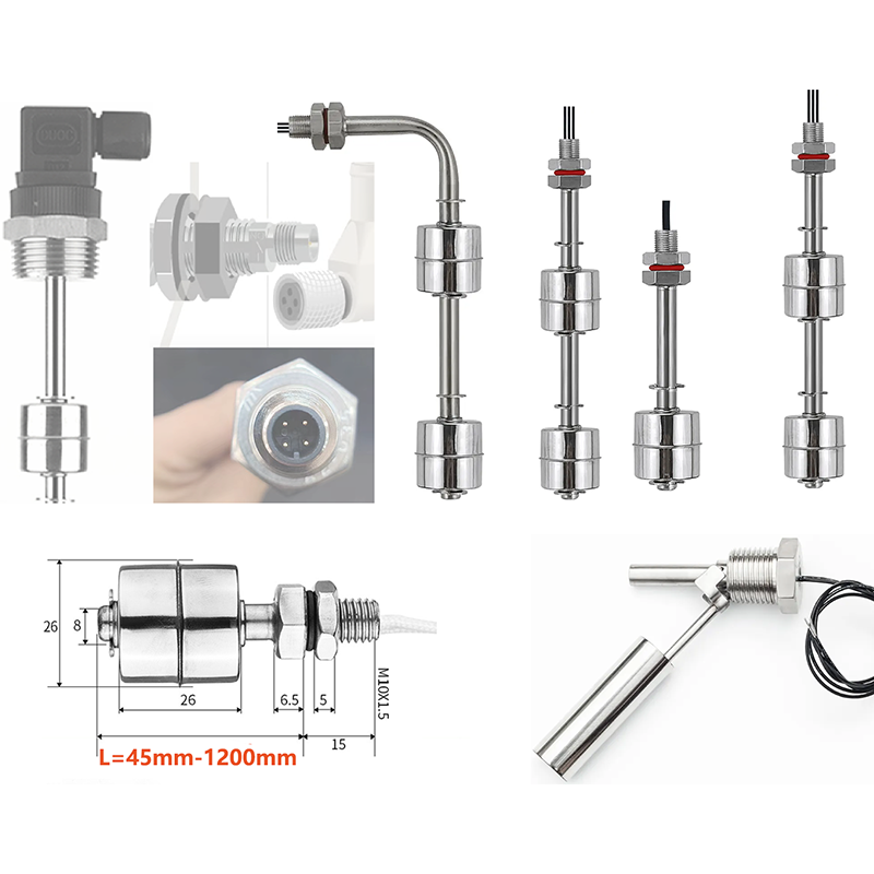 SANQIAOHUI Stanliess Steel Float Level Switch Tank Water Level Sensor Float Switch 1